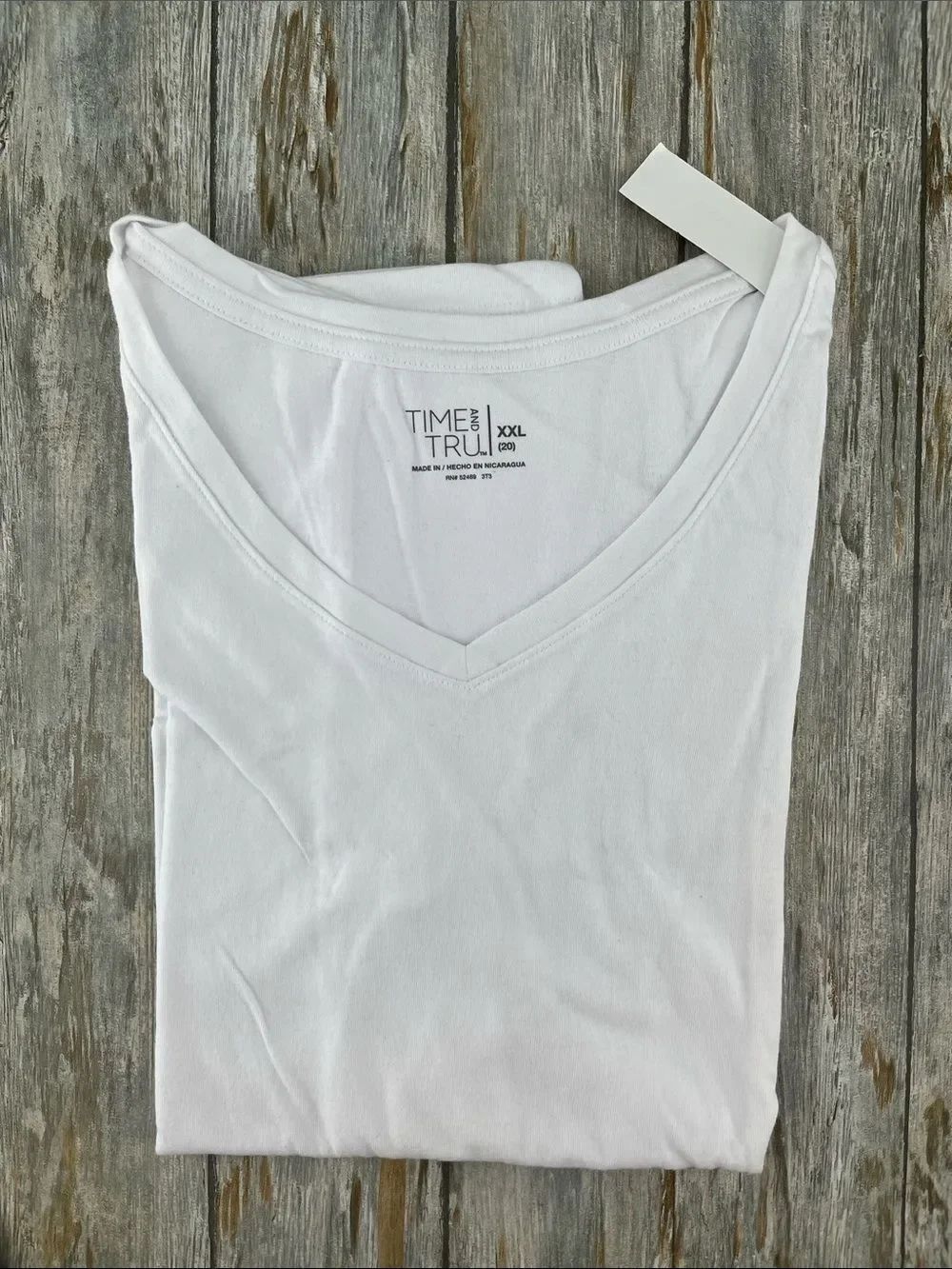 Women's Slub V Neck Short Sleeve T-Shirts 3-Pack Size XXL - Picture 3 of 9
